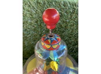 Vintage Col-R-Tone Domed Spinning Top Toy