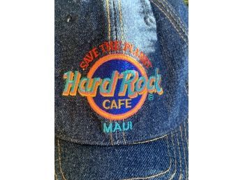 Vintage Hard Rock Maui Denim Cap