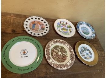 Vintage State  Collectible Plates