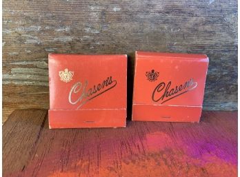 Vintage Chasin's Restaurant Matchbooks