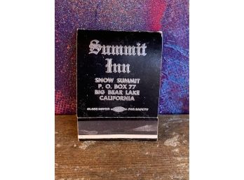 Vintage Summit Inn Matchbook - Big Bear Lake, California