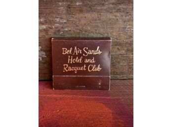 Vintage Bel Air Sands Hotel And Racquet Club Matchbook