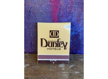 Vintage Dunfey Hotels Matchbook