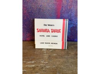 Vintage Del Webb's Sahara Tahoe  Matchbook