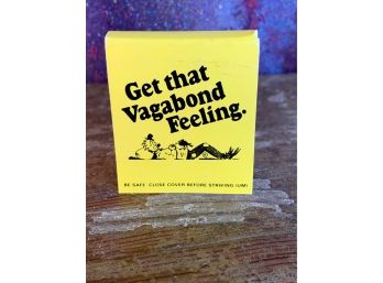 Vintage Vagabond Hotels Yellow Matchbook