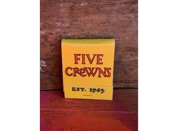 Vintage Five Crowns Matchbook