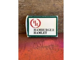 Vintage Hamburger Hamlet Matchbox