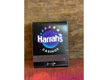 Vintage Harrahs Casino Matchbook