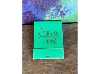 Vintage The Beverly Hills Hotel Green Matchbook