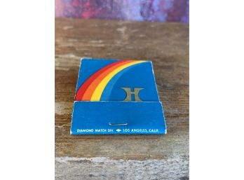 Vintage Blue Hilton Matchbook