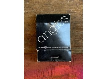Vintage Angies Matchbook