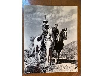 Vintage B&W 'Lone Ranger' Movie Still Photo Card