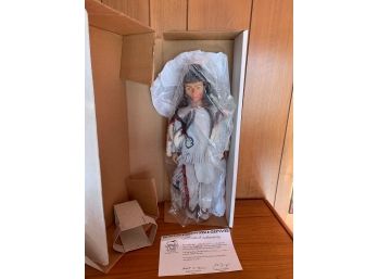Vintage Limited Edition  Traditions 'Sandy Dolls' Hunting Wolf Crow Nation Doll