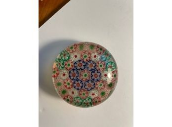 Vintage Small Millefiori Paperweight