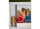 Vintage 1976 Barbie Fashion Doll Trunk With Barbie Dolls