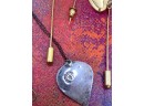 Vintage Belleek Porcelain Heart Shaped Trinket Bowl With Heart Shaped Jewelry
