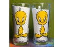 Vintage Warner Bros PepsiCo DLooney Tunes Drinking Glasses - Tweety Bird