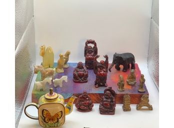 Vintage Asian Trinket And Figurines