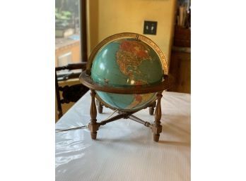 Vintage Decorative Lighted Desk Top Globe
