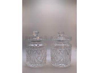 Vintage Waterford Condiment Jars