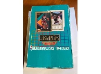 Sealed Box Of 1990-91 Skybox Basketball Cards
