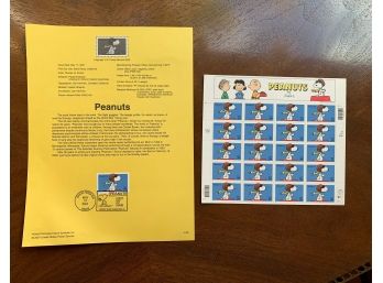 USPS 2000 Peanuts Stamp Sheet Set