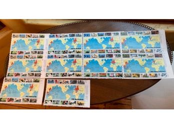 USPS A World At War Stamp Sheet Sets 1940 - 1944 Panels