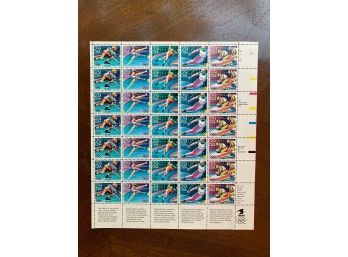 USPS 1991 The XVI Olympic Winter Games Albertville France Stamp Sheet Set