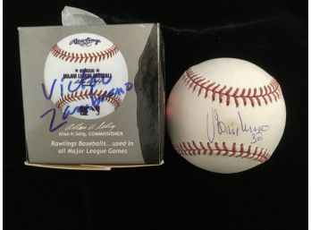 Victor Zambrano Autographed Baseball
