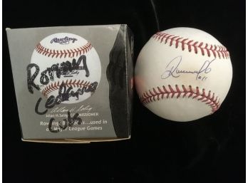Ronny Cedeno Autographed Baseball