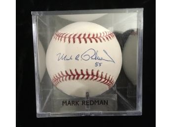Mark Redman Autographed Baseball