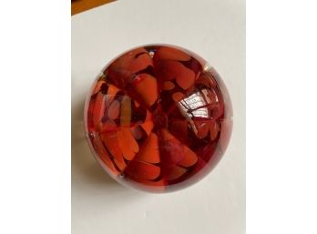 Vintage Blossoming Flower Paperweight