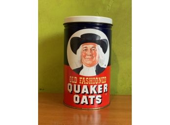 Vintage 1982 Old Fashioned Fashioned Quaker Oats Tin