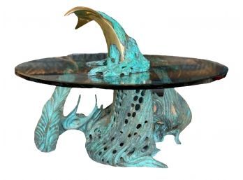 Vintage RARE Collectors 'Sounding Table' Sculpture By Renowned Sculptor Bob Bennett Of Caramel, CA
