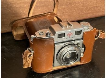 Vintage AGFA Karat Prontor-SVS 35mm Camera Leather Case Germany