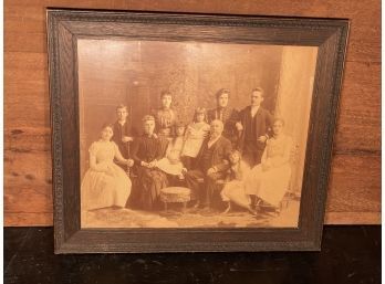 Antique Framed Family Portrait