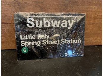 11x17 New York City Little Italy/Spring Street Station Metal Sign