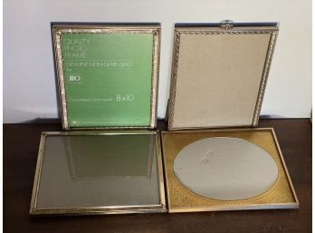 Vintage Set Of Four 8x10 Ornate Gold Colored Photo Frames