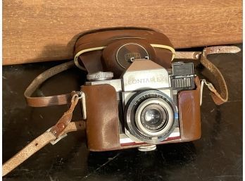 Vintage Zeiss Ikon AG 45mm Film Camera W/ Leather Case