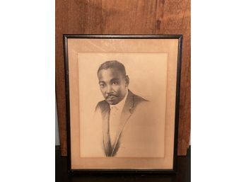 Vintage Martin Luther King Sketch Framed Print