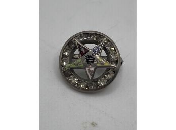Vintage Order Of The Easter Star Membership Diamond Pin