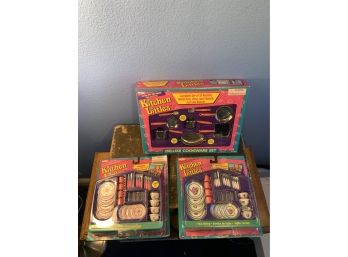 Lot Of Vintage 'TYCO Kitchen Littles'  Cookware Toy Sets