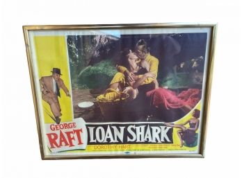 Vintage 1952 ORIGINAL Loan Shark Lobby Card - (52/267) Starring George Raft