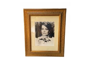 Vintage B&W Natalie Wood Framed Photo Print