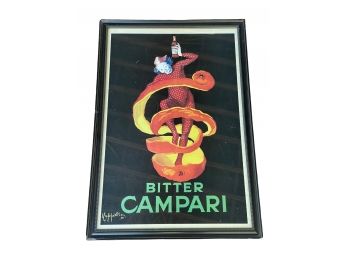 Vintage Bitter Campari By Cappiello Framed Poster