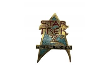 Vintage Star Trek The Final Frontier Pin