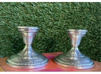Vintage Sterling Silver (Weighted) Candle Holders