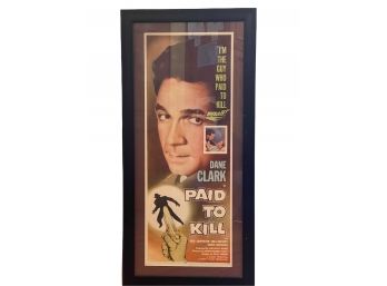 Vintage Original Paid To Kill Movie Poster - (54/359)