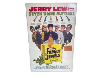 Vintage 1965 ORIGINAL The Family Jewels Movie Poster - (65/223)