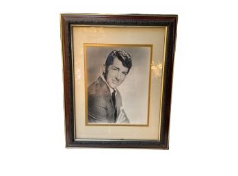 Vintage B&W Dean Martin Framed Photo Print